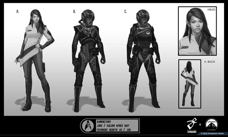 Illustration for article titled Star Trek Video Game Concept Art Still Finds Room For Smarmy Kirk